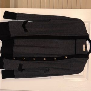 Black and grey cardigan
